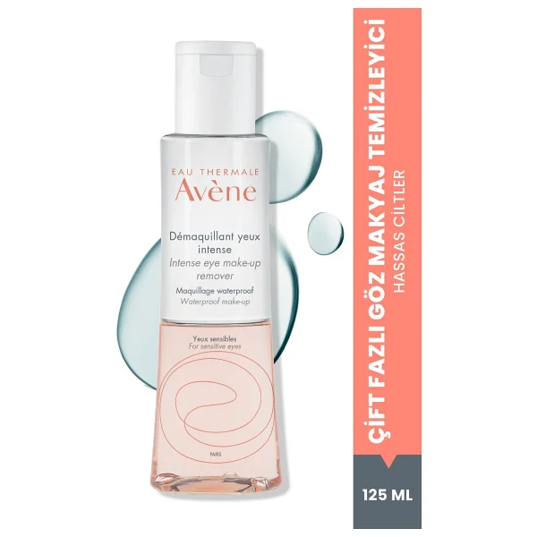 Avene Demaquillant Yeux Intense Çift Fazlı 125 ml Göz Makyaj Temizleme Suyu - Görsel 3