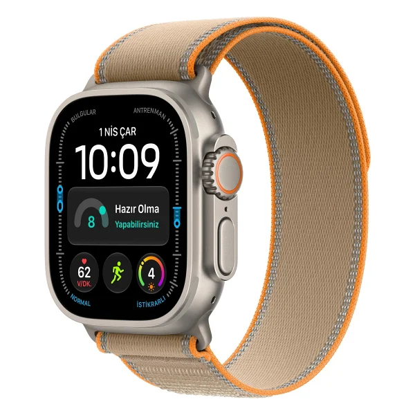 Apple Watch Ultra 4 GPS + Cellular 49mm Siyah Titanyum Kasa ve Burgonya Trail Loop Akıllı Saat - Görsel 10