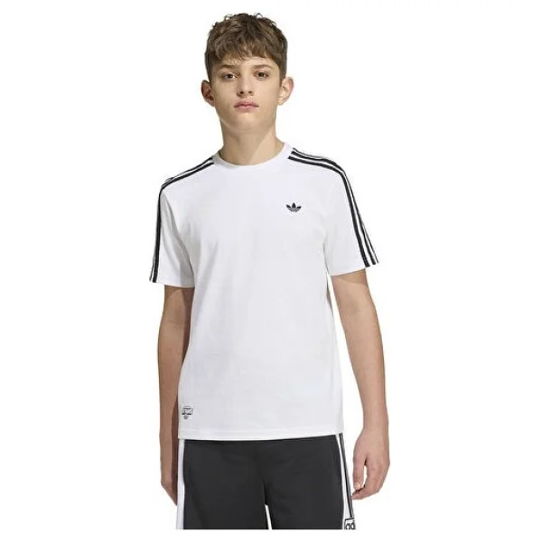 Adidas Graphic KW0651 Beyaz Kısa Kollu Bisiklet Yaka Çocuk Tişört - Görsel 4