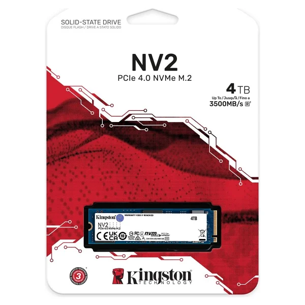 Kingston NV2 SNV2S/4000G PCI-Express 4.0 4 TB M.2 SSD - Görsel 3
