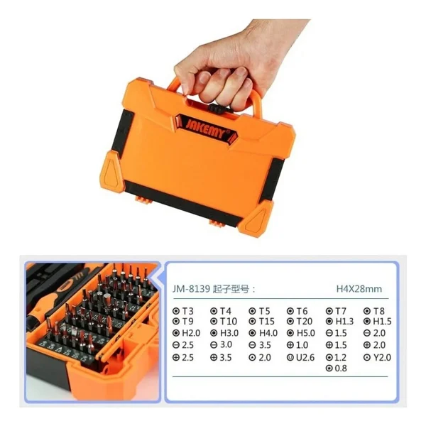 Jakemy JM-8139 45 Parça Takım Çantası - Görsel 8