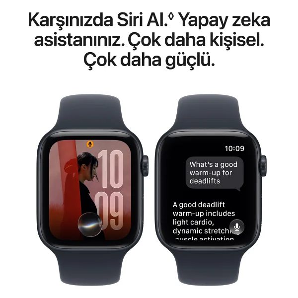 Apple Watch SE 3 GPS 44mm Yıldız Işığı Alüminyum Kasa ve Kum Beji Spor Kordon Akıllı Saat - Görsel 5
