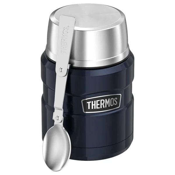 Thermos SK3000 Stainless King Mavi 470 ml Çelik Yemek Termosu - Görsel 2