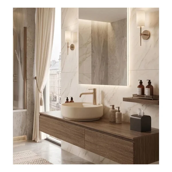 İsvea Infinity 42 cm Fildişi Tezgah Üstü Lavabo - Görsel 7
