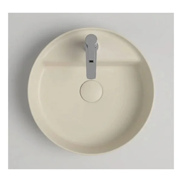 İsvea Infinity 42 cm Fildişi Tezgah Üstü Lavabo - Görsel 3