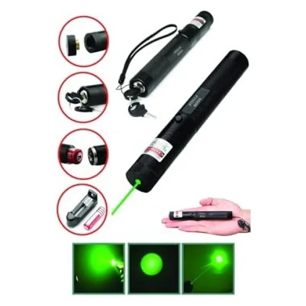 Şarjlı Yeşil Lazer Pointer 100 Mw (5440) - Görsel 5