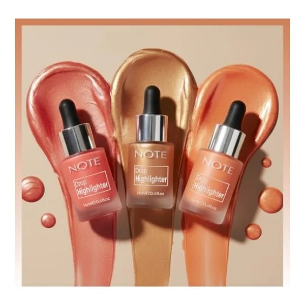 Note Drop Işıltılı 02 Charming Desert Likit Highlighter - Görsel 7