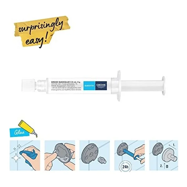 GROHE QuickGlue A1 Yapıştırıcı Duş / Banyo Aksesuarları 41127000 - Görsel 3