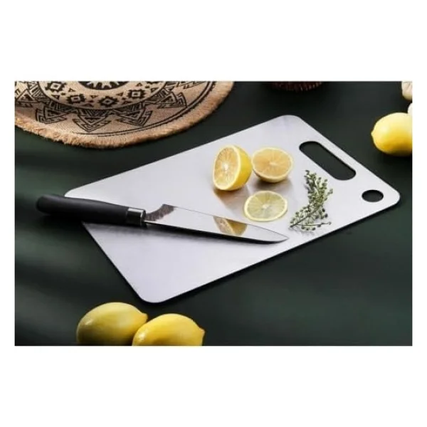 Cooker CKR3785 Orta Boy Çelik Kesme Tahtası - Görsel 3