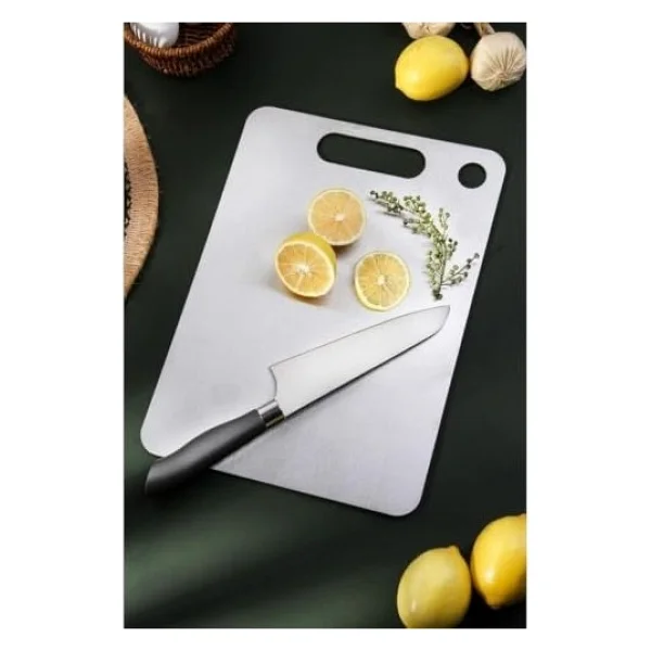Cooker CKR3785 Orta Boy Çelik Kesme Tahtası - Görsel 4