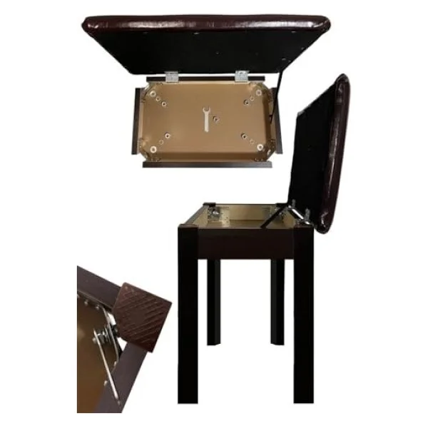 Midex TBX-144SR Kahverengi Sandıklı Piyano Taburesi - Görsel 3
