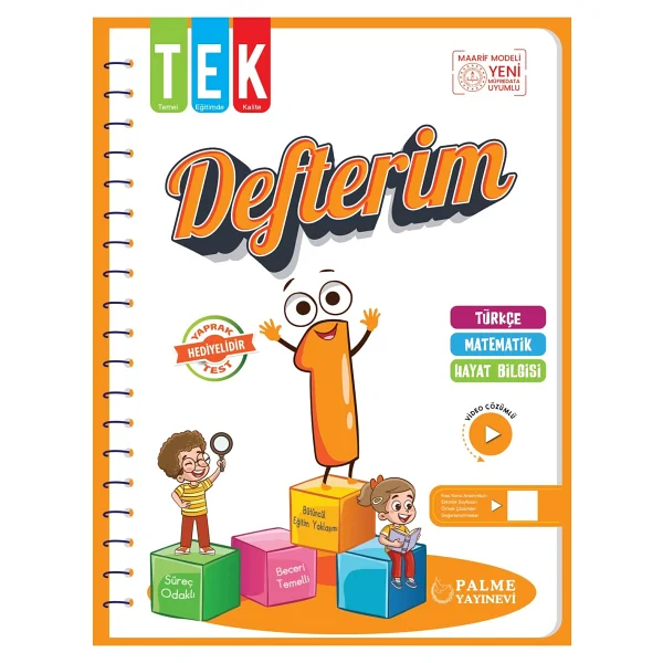 Palme Yayınevi 1. Sınıf Tek Defterim - Görsel 8