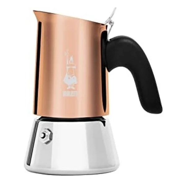 Venus: 2 Cups Ocak Üstü Espresso Pişirici; 85 Ml, Kahverengi, Gümüş Renk, Paslanmaz Çelik Gövde, Patentli Güvenlik Valfi, Tüm Ocak Türleri Için Uygundur (Indüksiyon Hariç) - Renkli - Görsel 6