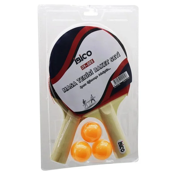 Masa Tenisi Pinpon Raket Seti 2PCS Raket - 3PCS Top - Görsel 2