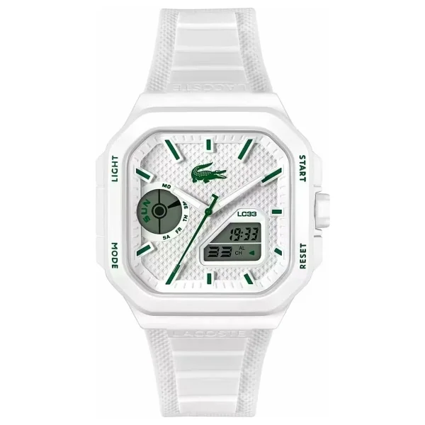 Lacoste LC33 Square LAC2011506 Beyaz Erkek Kol Saati - Görsel 2