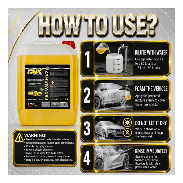 Divortex Car Wash V2 Fırçasız 5 kg Oto Şampuan - Görsel 2