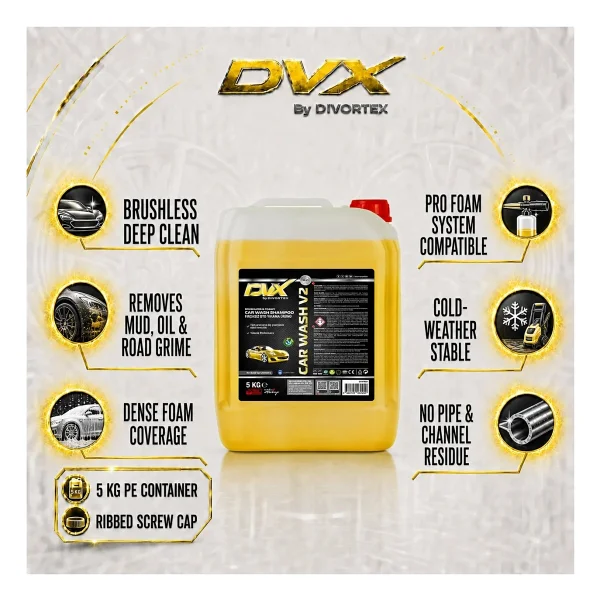 Divortex Car Wash V2 Fırçasız 5 kg Oto Şampuan - Görsel 3