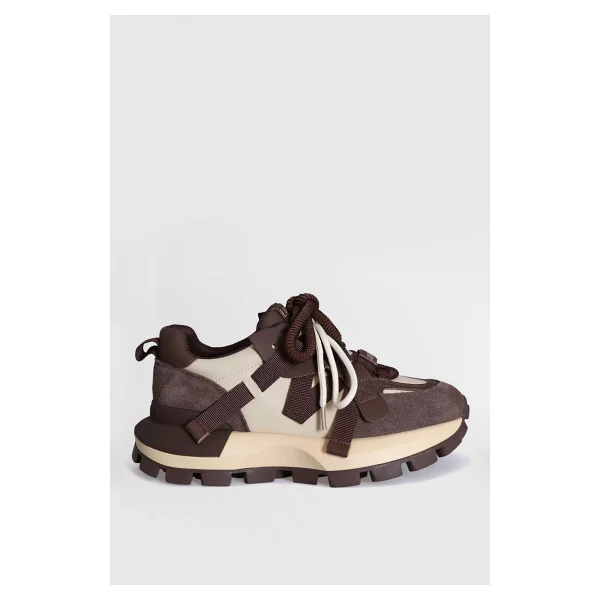 Lufian Yoko Kahverengi Kadın Sneaker - Görsel 2