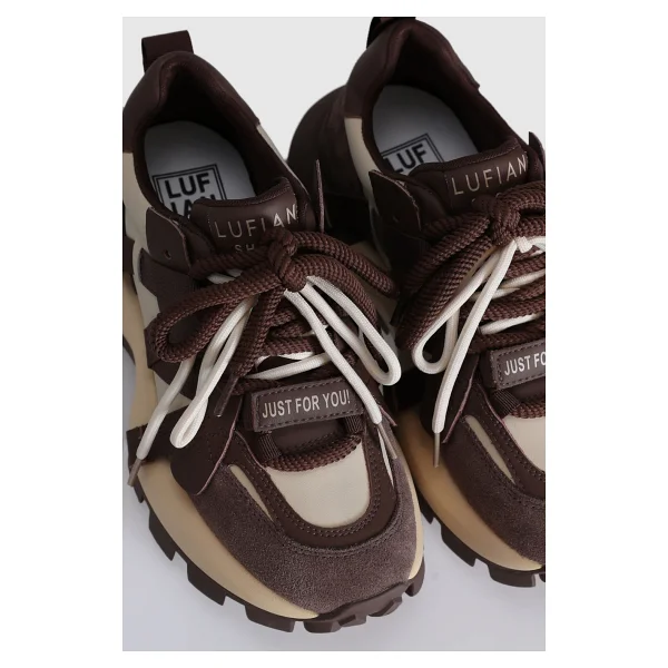 Lufian Yoko Kahverengi Kadın Sneaker - Görsel 4