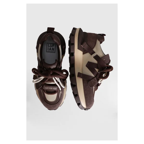 Lufian Yoko Kahverengi Kadın Sneaker - Görsel 5