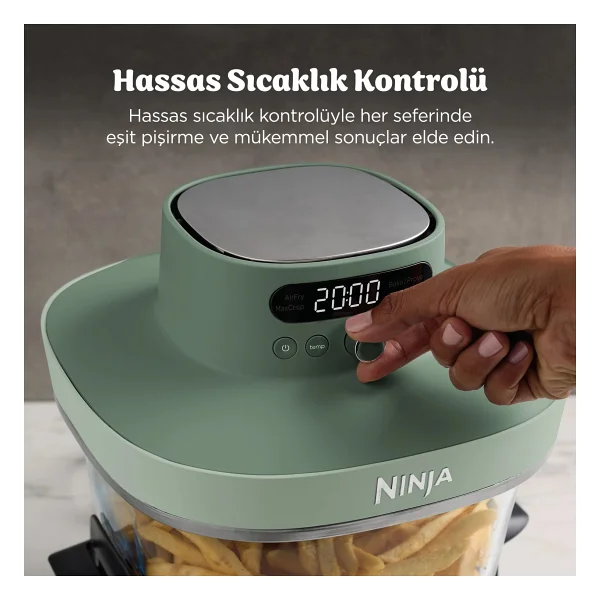 Ninja Crispi Pro 5in1 Moss Green Yağsız Fritöz - Görsel 7