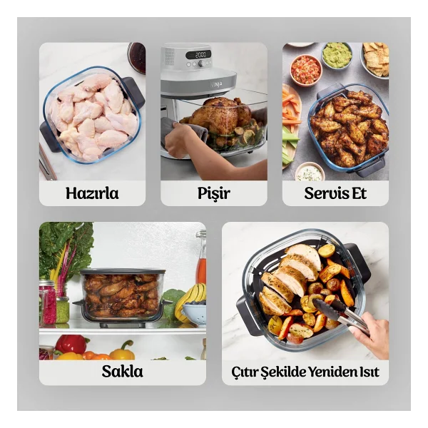 Ninja Crispi Pro 5in1 White Yağsız Fritöz - Görsel 10