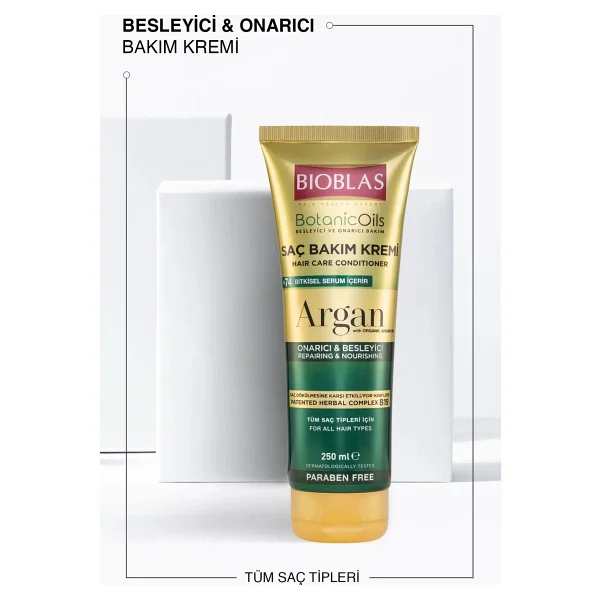 Bioblas Botanics Oil Argan Yağlı 250 ml Saç Kremi - Görsel 5