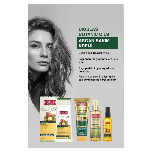 Bioblas Botanics Oil Argan Yağlı 250 ml Saç Kremi - Görsel 6