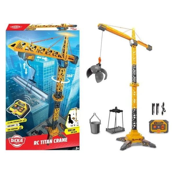 Dickie RC Titan Crane Uzaktan Kumandalı Vinç 203729025 - Görsel 7
