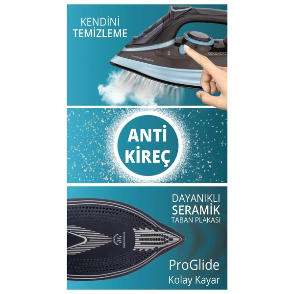 Kiwi KSI-6347 3000 W Buharlı Ütü - Görsel 5
