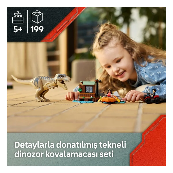 Lego 76975 Jurassic World T.Rex Nehir Kaçışı - Görsel 5