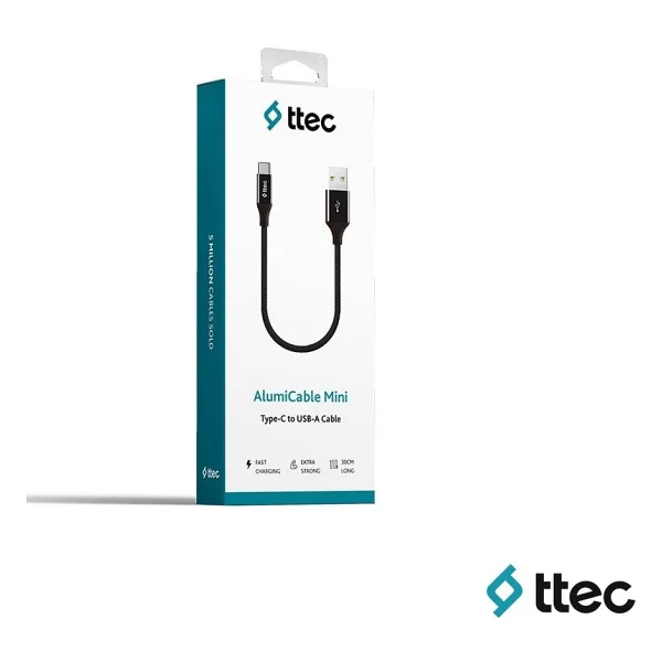Ttec AlumiCable Mini 2DK26 30 cm USB to Type-C Şarj Kablosu - Görsel 2