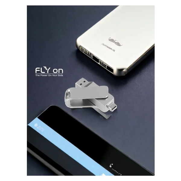 2 In 1 Çift Taraflı Uyumlu Type-c ve İpHONE 15 Telefonlarla Uyumlu Tak Çalıştır USB Usb 2.0 32 Gb Usb Bellek - Metal - Görsel 8