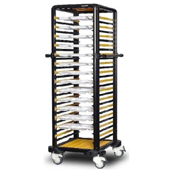 Gastrolley İkili Self Servis Arabası 150 (2 Yanı Kapalı) 104 x 71 x 174 (cm) - Görsel 2