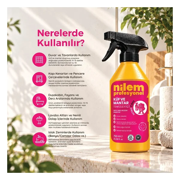 Nilem Küf ve Mantar Temizleyici 750 ml - Görsel 2