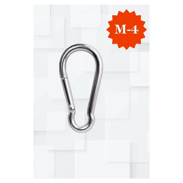 M4 Karabina Çinko İle İşlenmiş 316 Paslanmaz Çelik 40x20x4 mm (10 ADET) - Görsel 2
