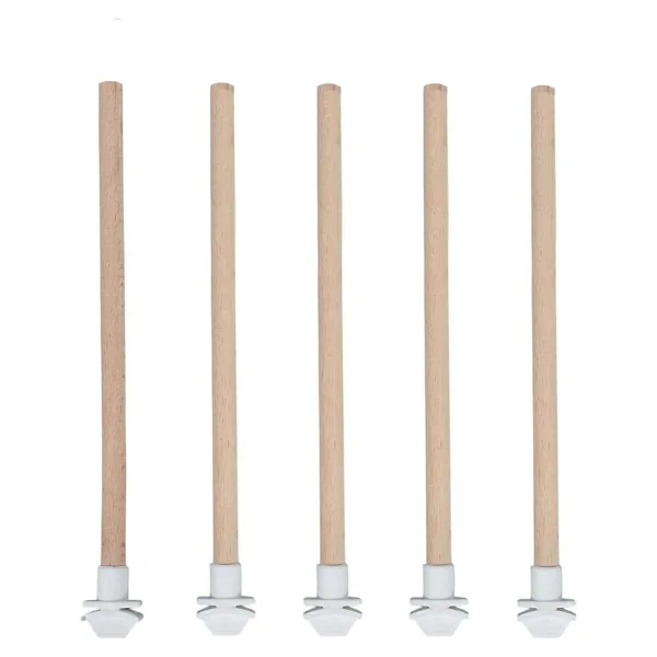 5'li Pürüzsüz Ahşap Kuş Tüneği - 25 cm - Görsel 2