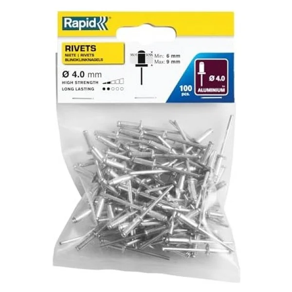 Percin 4X12 mm Aluminym 100 Adet - Görsel 2