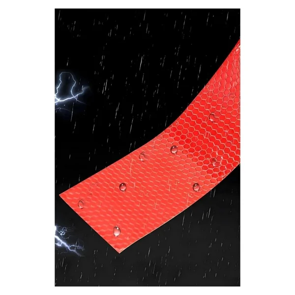 Badem10 Reflektörlü Bant Kırmızı Reflektif Fosforlu Şerit Bant 7.5 cm 5 Metre İkaz Bandı - Görsel 6