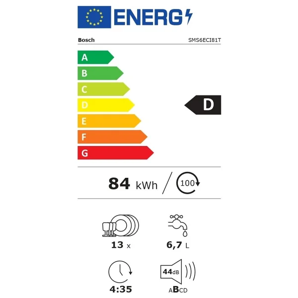 Bosch SMS6ECI81T Wi-Fi 7 Programlı Bulaşık Makinesi - Görsel 7