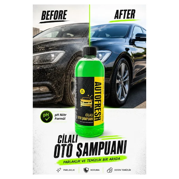 Autofresh Cilalı Konsantre Oto Şampuan 410 ml - Görsel 3