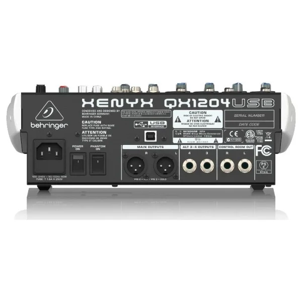 Behringer QX1204USB 12 Kanal Efektli Mikser - Görsel 2