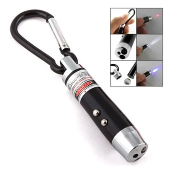 El Feneri Anahtarlık Işıklı Anahtarlık 3 Fonksyonlu Lazer Led Fener - Görsel 6