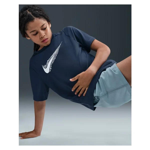 Nike Multi Dri-Fit HF8100 Kısa Kollu Bisiklet Yaka Çocuk Tişört - Görsel 3