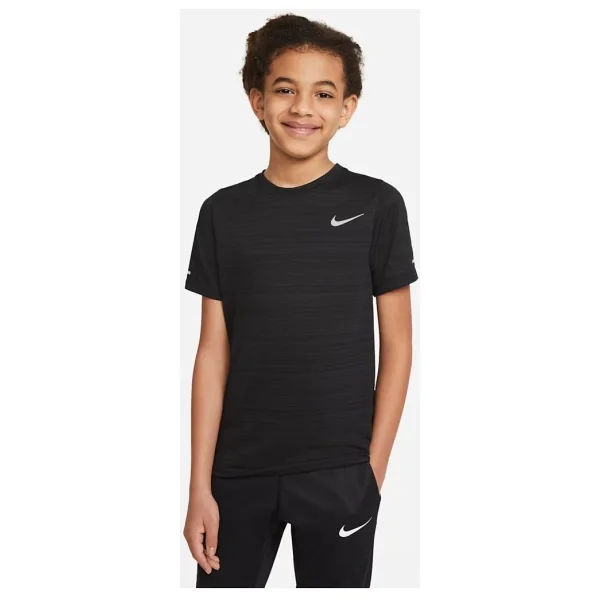 Nike Dri-Fit Miler DD3055 Kısa Kollu Bisiklet Yaka Çocuk Spor Tişört - Görsel 9