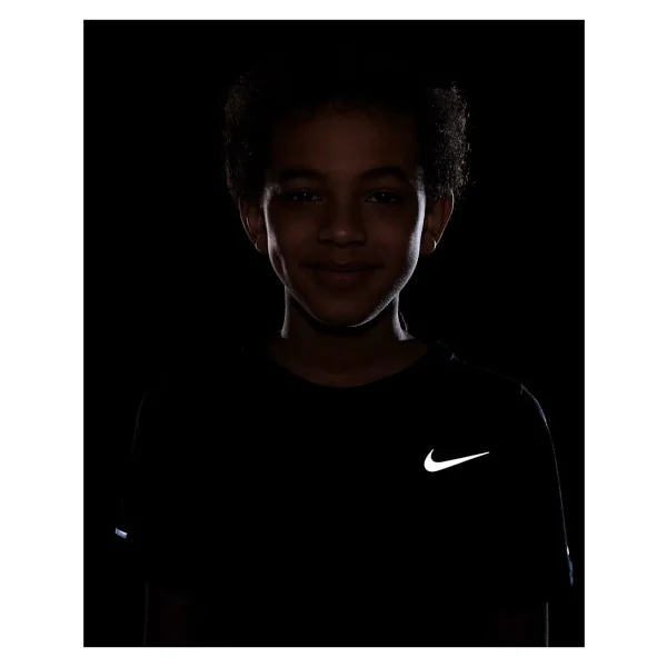 Nike Dri-Fit Miler DD3055 Kısa Kollu Bisiklet Yaka Çocuk Spor Tişört - Görsel 7