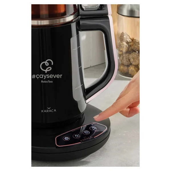Karaca Çaysever Robotea Cam Demlikli Çay Makinesi Rose Gold - Görsel 4