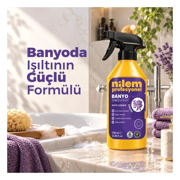 Nilem Profesyonel Banyo Temizleyici 750 ml - Görsel 4
