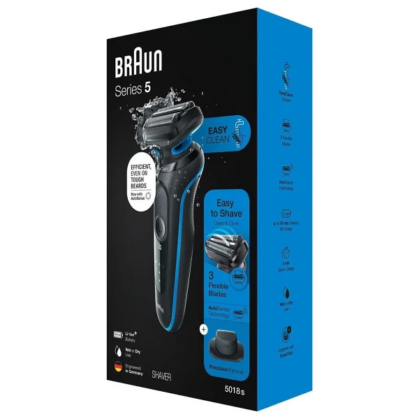 Braun Yeni Seri 5 B1200S AutoSense EasyClean EasyClick Islak ve Kuru Tıraş Makinesi - Görsel 6