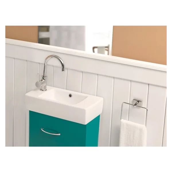 Turkuaz Seramik Cerastyle City 25x50 cm Soldan Delikli Lavabo - Görsel 2